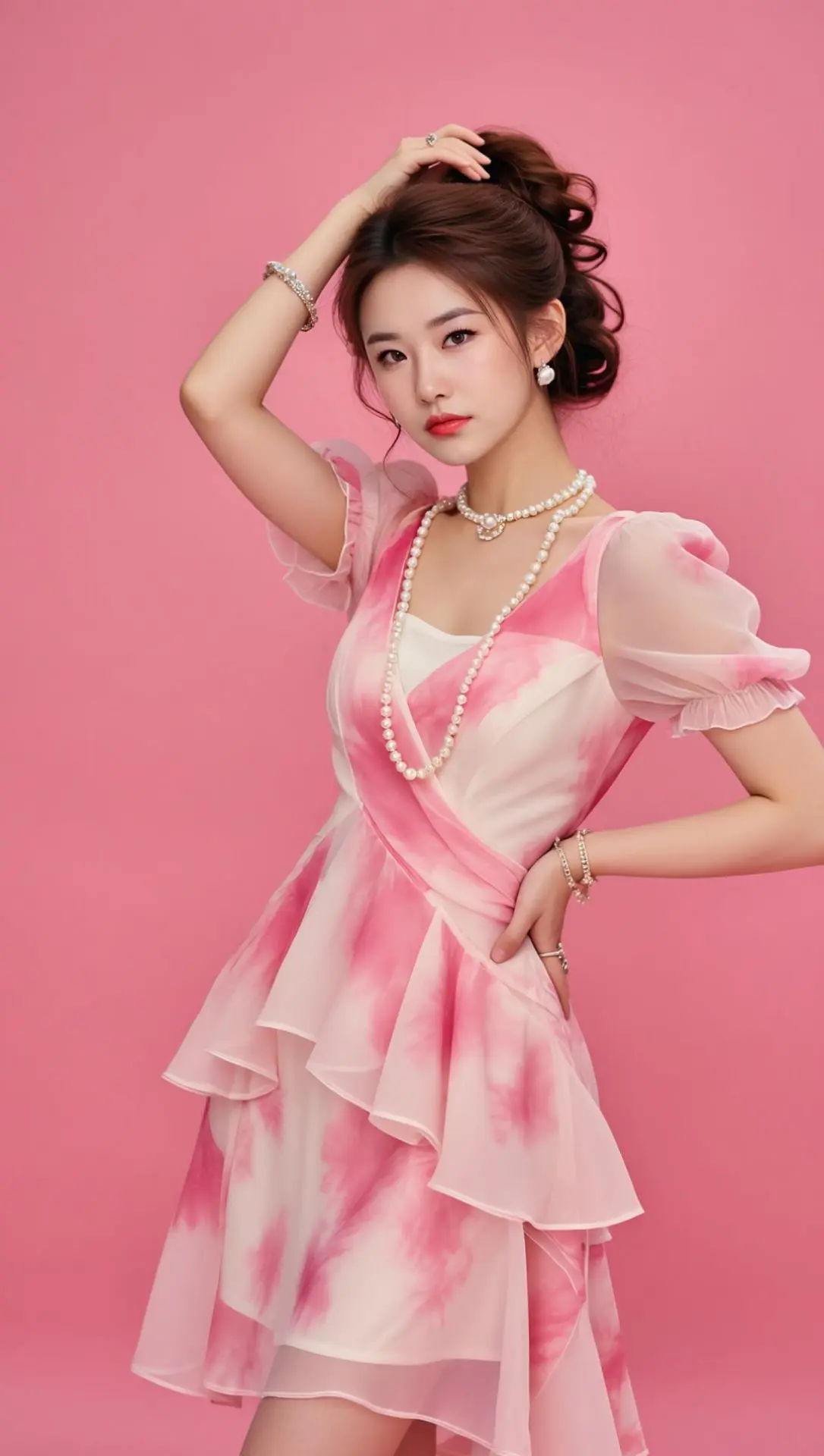 AI春日纱裙写真 随变ai随便玩