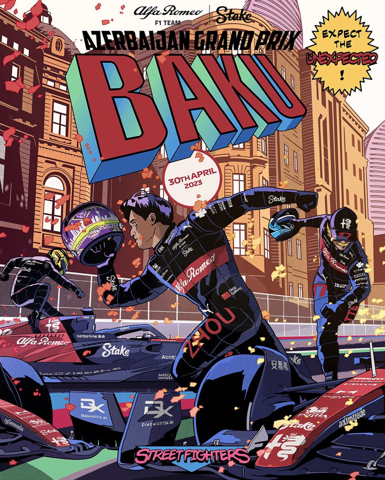 阔别三周，F1终于又回来了🇦🇺阿塞拜疆大奖赛 海报鉴赏时间到🎨！#2023