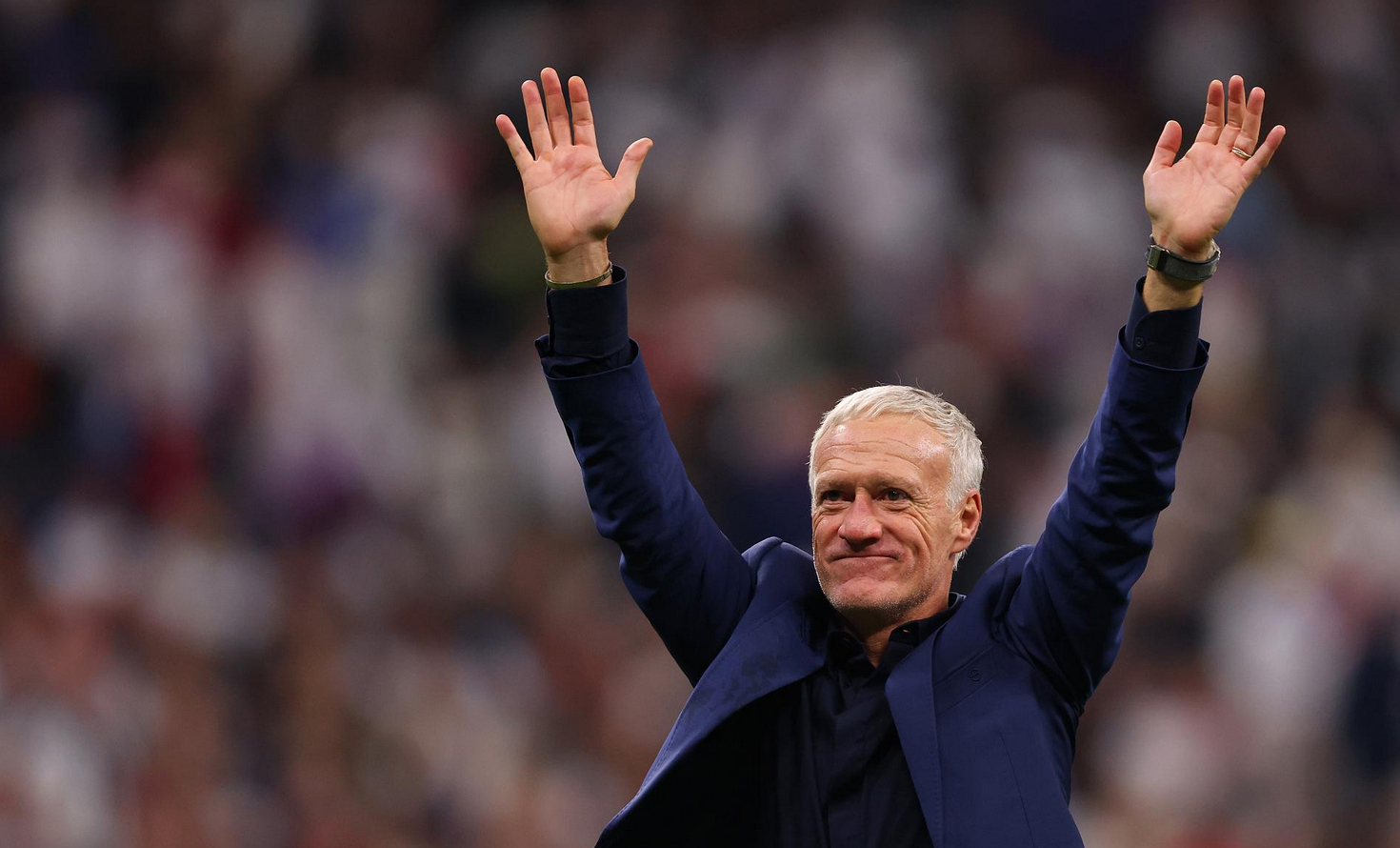 北京时间11月15日，欧国联A级联赛，法国0比0战平以色列。赛后，法国主帅 德尚