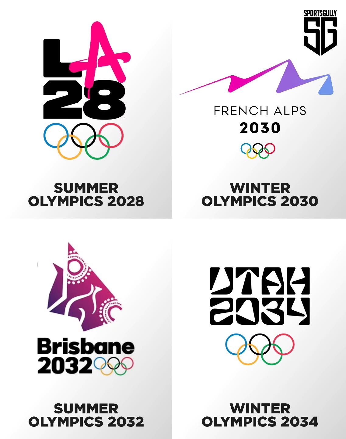 冬奥会 这是未来四届奥运会（2028、2030、2032、2034）的主LOGO