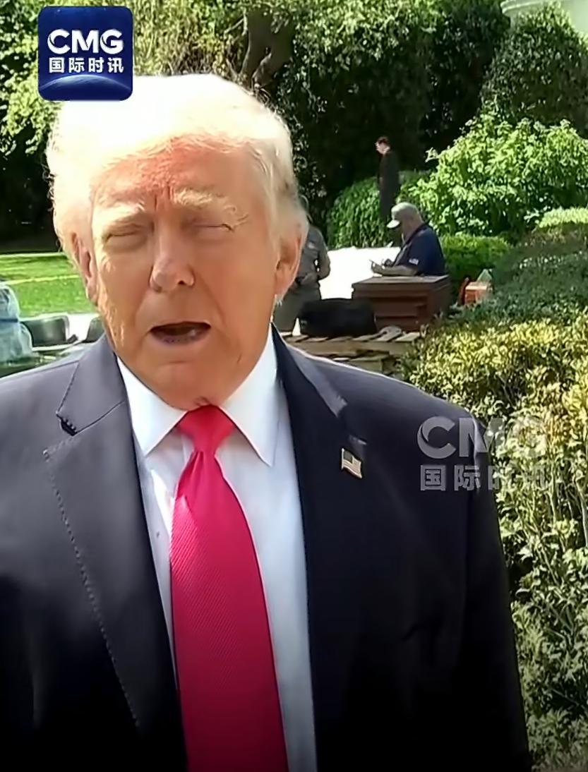 特朗普称伊朗同意几乎所有要求｜美伊以冲突 4月16日，美国总统特朗普在白宫南草坪