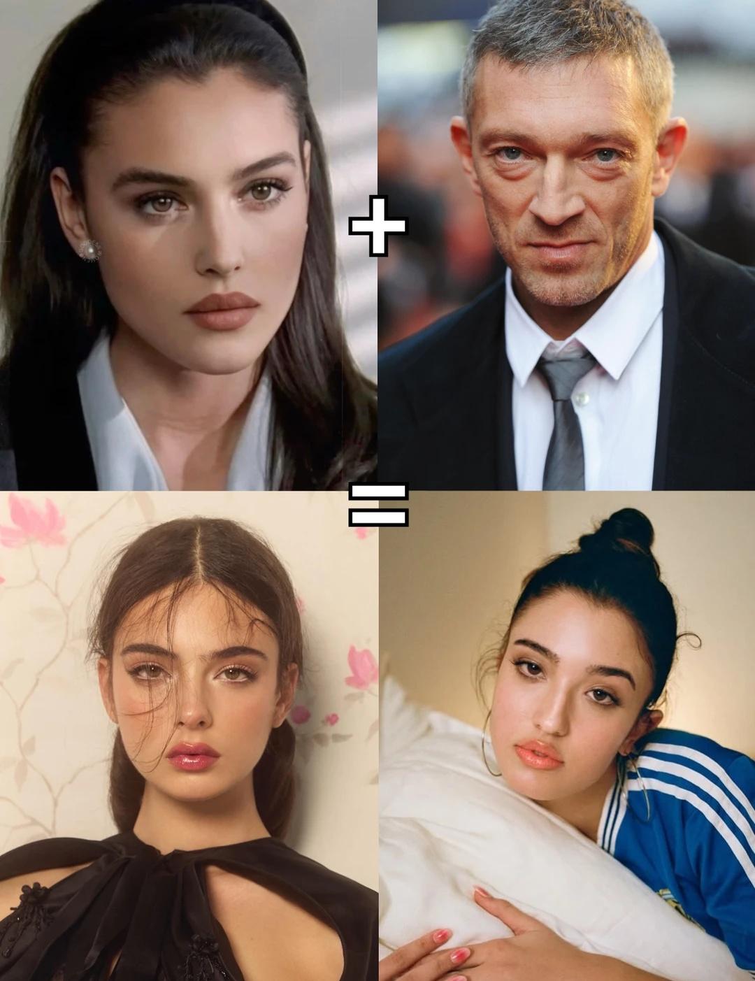 基因真的很玄学，球花二女儿也出道了！
莫妮卡贝鲁奇的二女儿 Leonie Cas