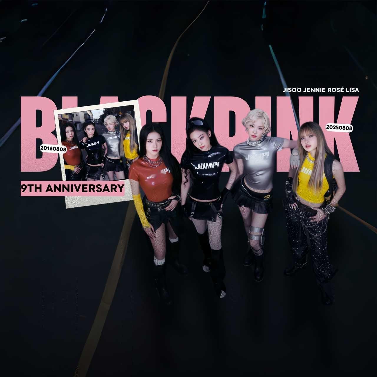 blackpink金智秀jennie朴彩英Lisa 出道九周年快乐[给你小心心]