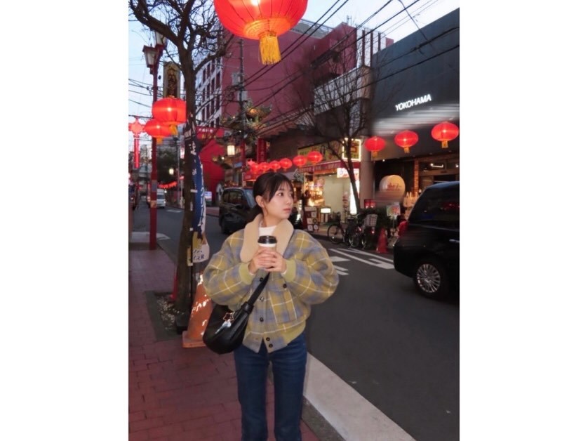 平尾帆夏⛵️「ひな誕祭の下見も兼ねて横浜中華街へᕷ‪”‬ うきうきで行った人生初