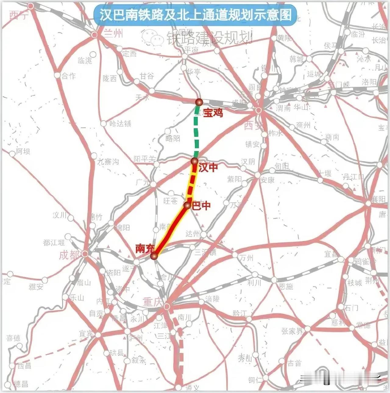 2025年，四川应该重点推进巴南高铁北延至汉中的项目，积极争取年底开工建设。
不