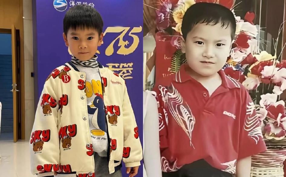 镜头怼脸！
梁靖崑家二宝最新照片流出，那抿嘴的憨笑，简直是从老爸脸上复印下来的。