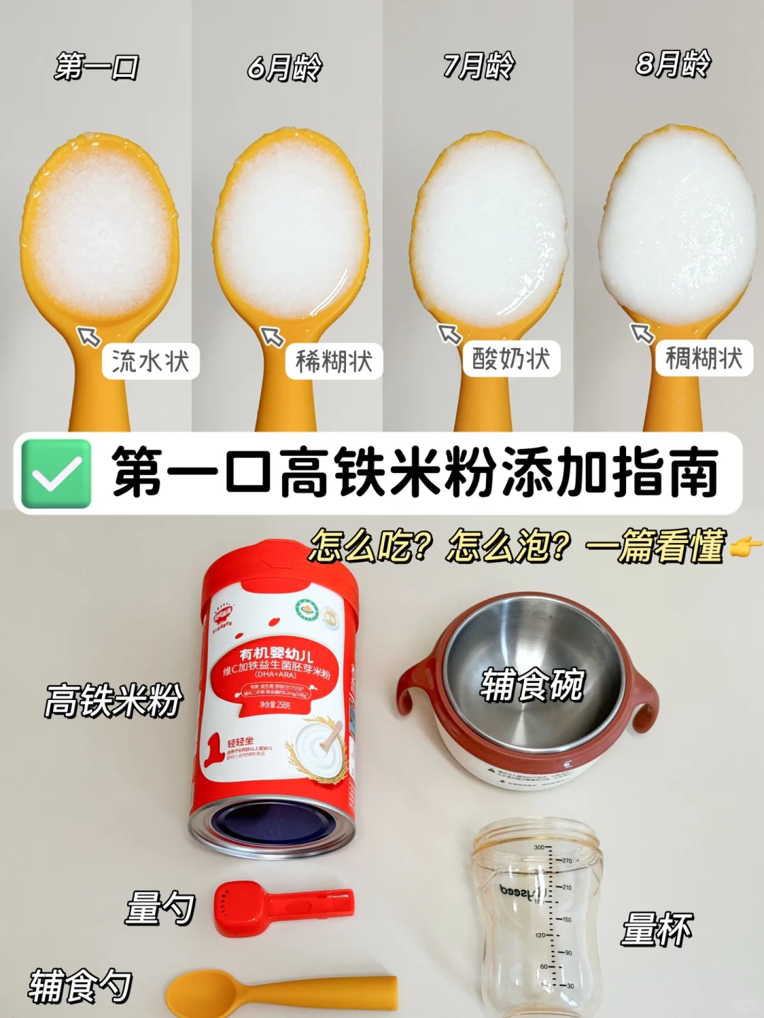 别喂错了！宝宝第一口米粉添加指南看这里👉