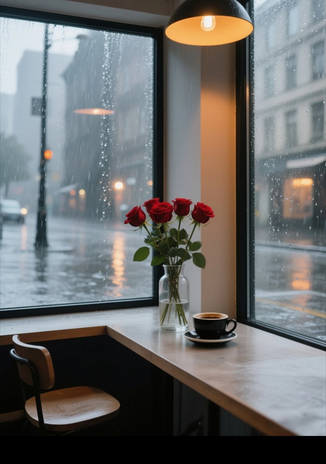 周二清晨被细雨裹住，微凉湿气漫过窗沿，路上行人撑着各色雨伞缓步前行。雨声冲淡了工