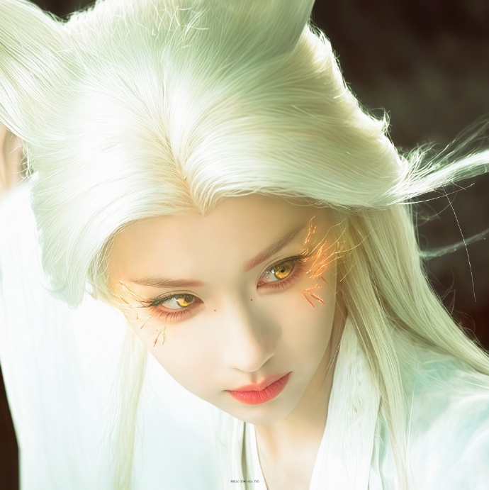 月鳞绮纪狐妖妆仿妆已经有人开始仿月鳞狐妖妆了高手云集比拼仿妆技艺，月鳞绮纪狐妖妆