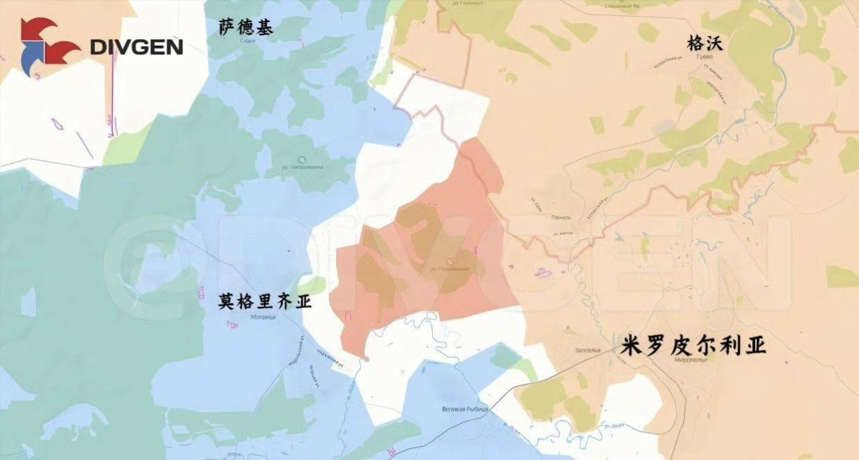 俄军北部集群在乌克兰苏梅州打的很嗨，又占领了一大片地盘，逼近莫格里齐亚，同时与尤