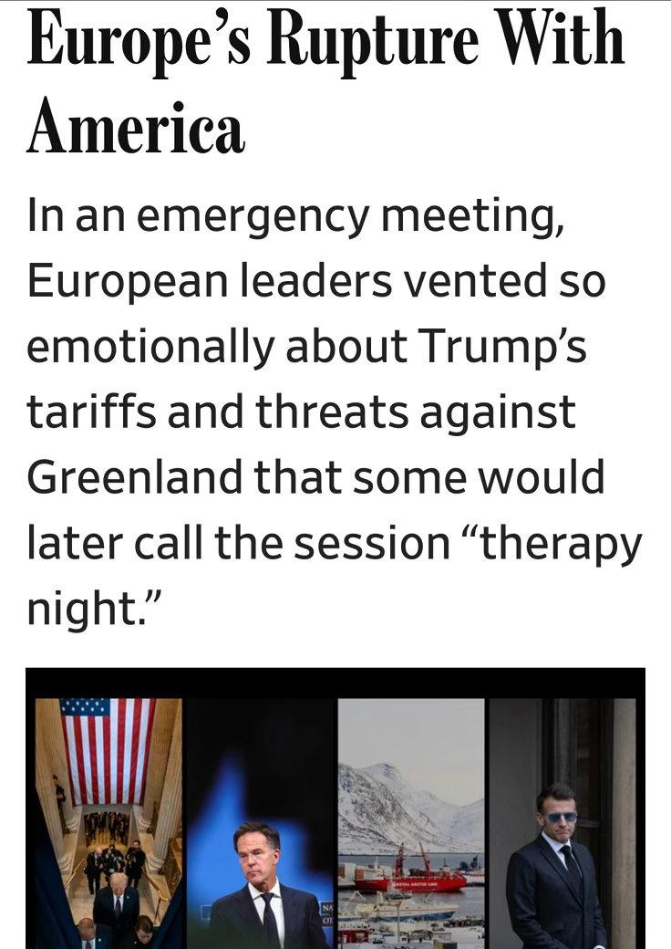 北约峰会前夕，欧洲领导人内部紧急会议

都在表达对Trump的不满：格陵兰、关税