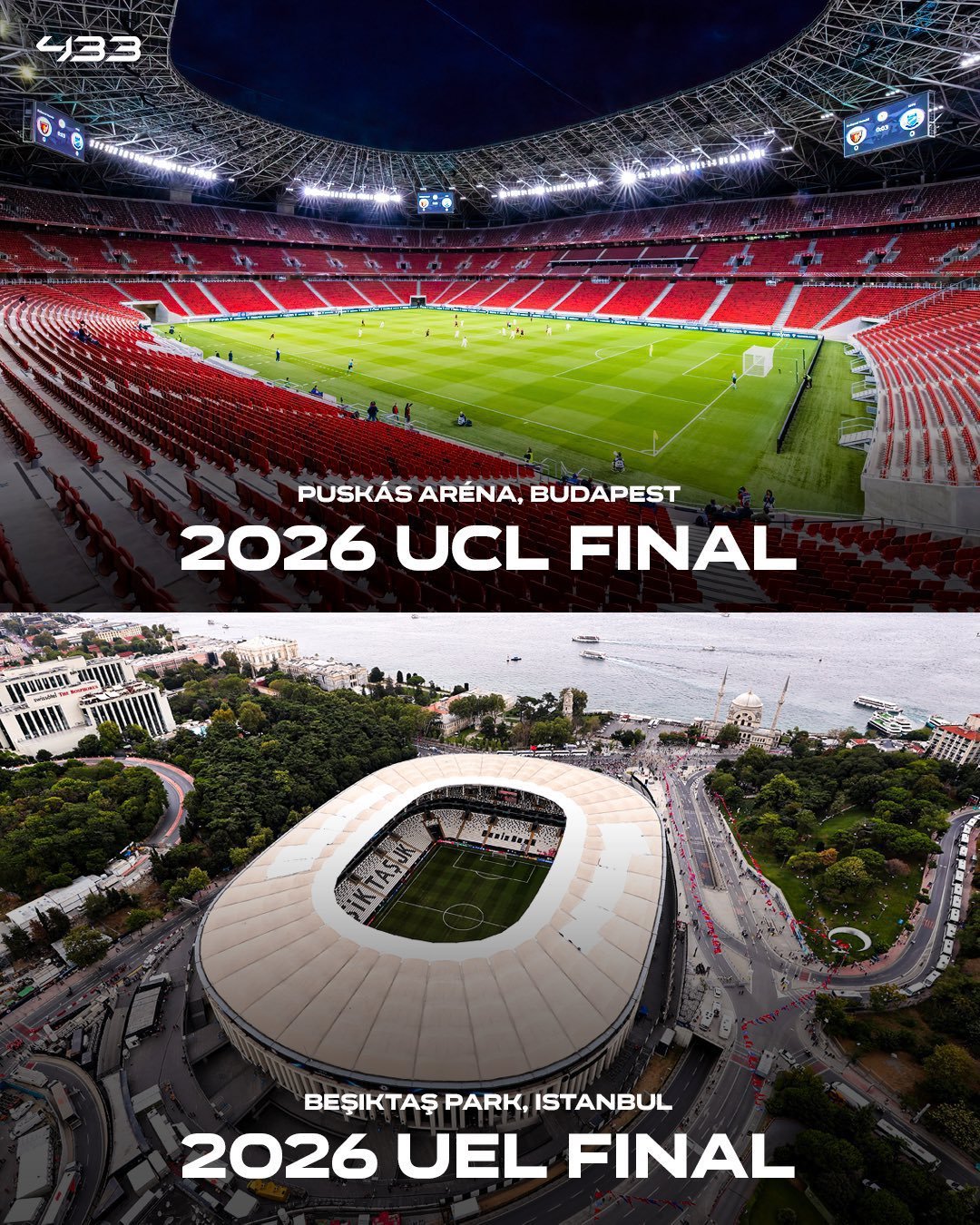 2025/26赛季欧冠决赛场地——匈牙利布达佩斯的普斯卡什竞技场2025/26赛