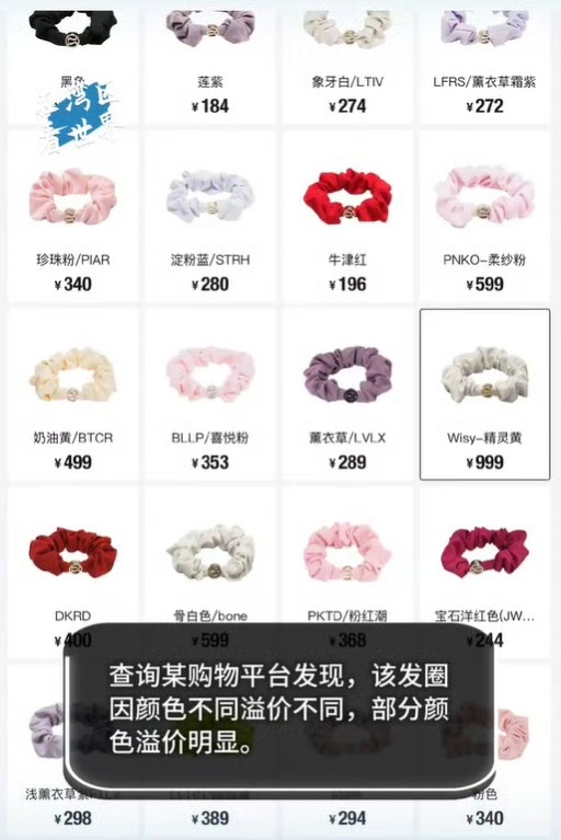 普通发圈也就十几元，Lululemon发圈售价80元，本就有品牌溢价，因为网友种