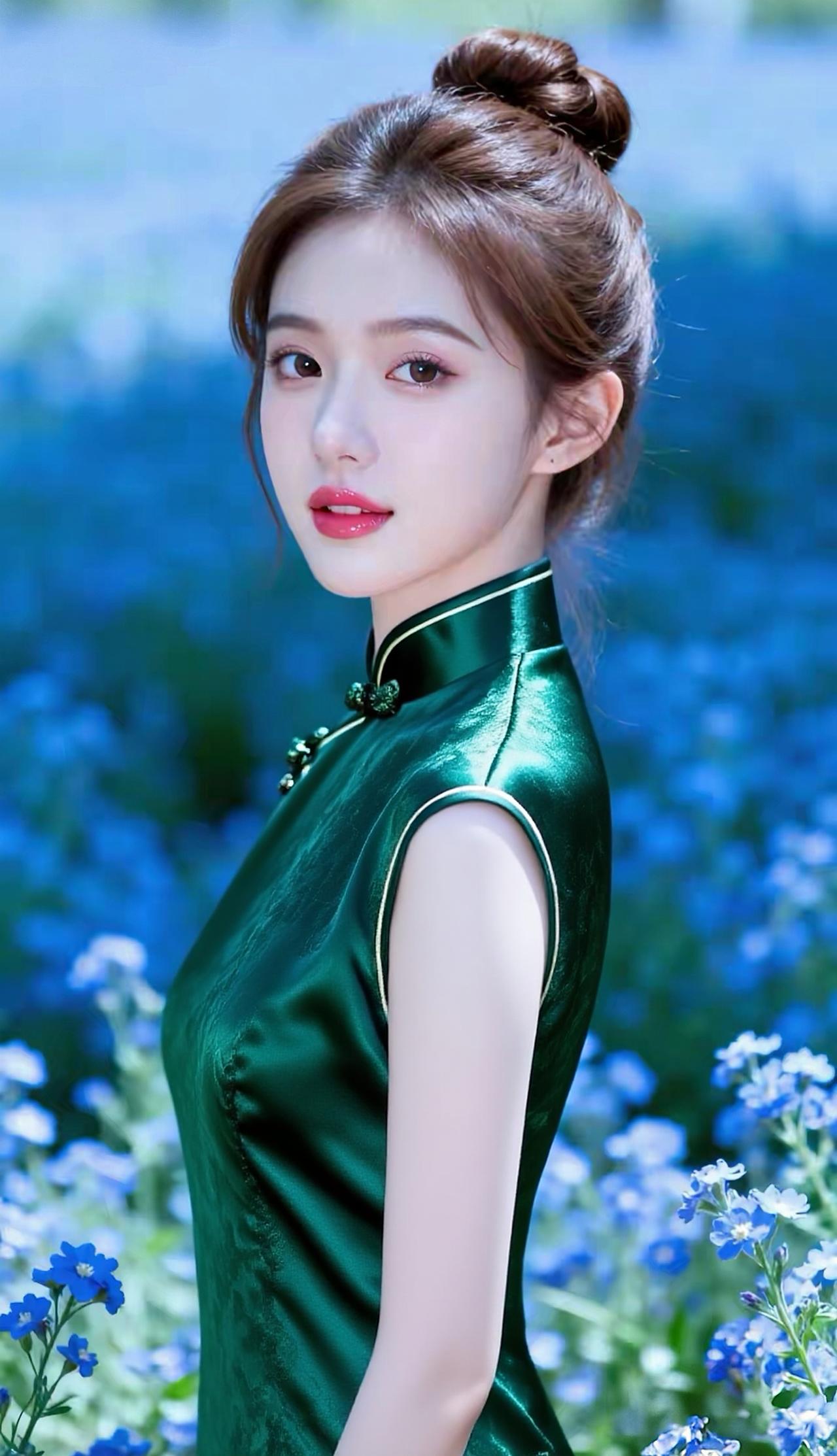 为你准备了不同风格的旗袍美照配文，温柔雅致、简约高级都有，直接复制就能用✨
温柔