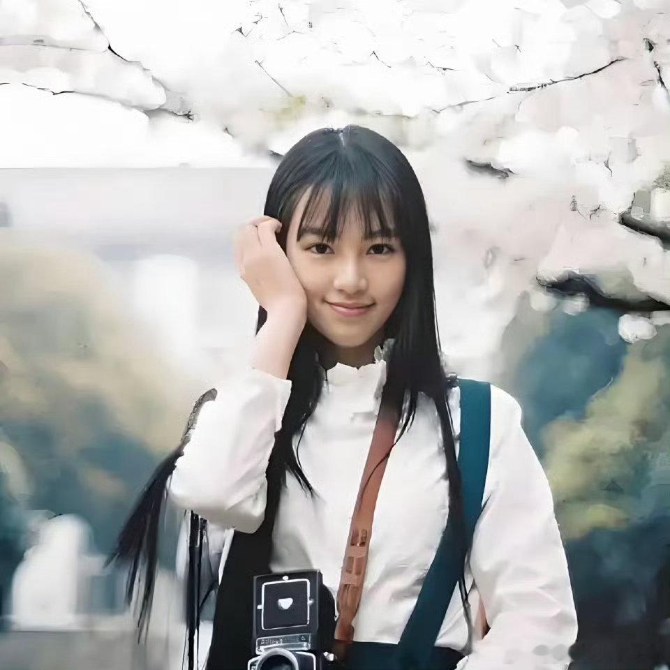 黄灿灿梦回武大校花还记得她那张在樱花下拍的照片，真的特别漂亮，她的漂亮让人惊艳，