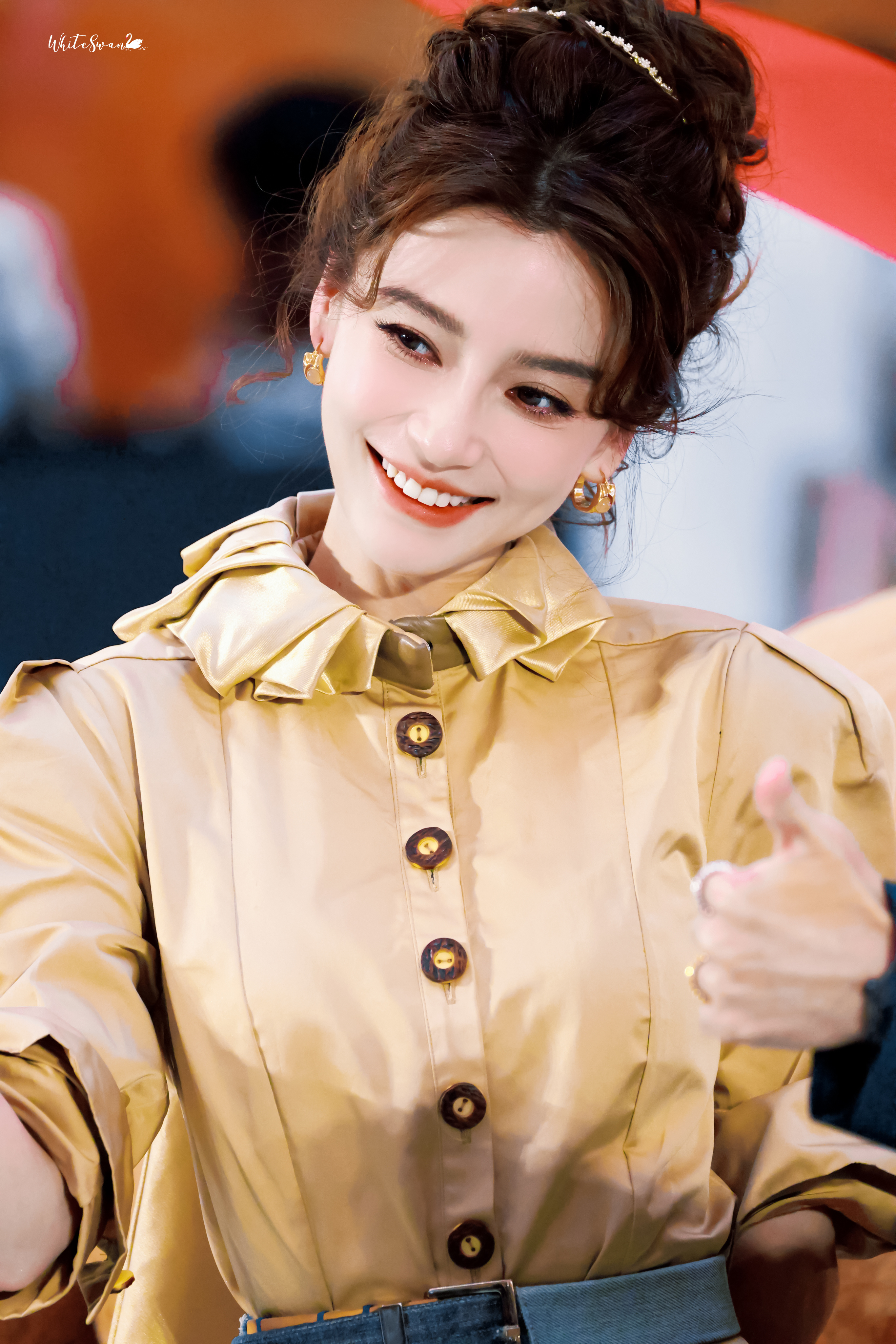 angelababy[超话]Angelababy直播宝宝，我进厂子里打工，今天的