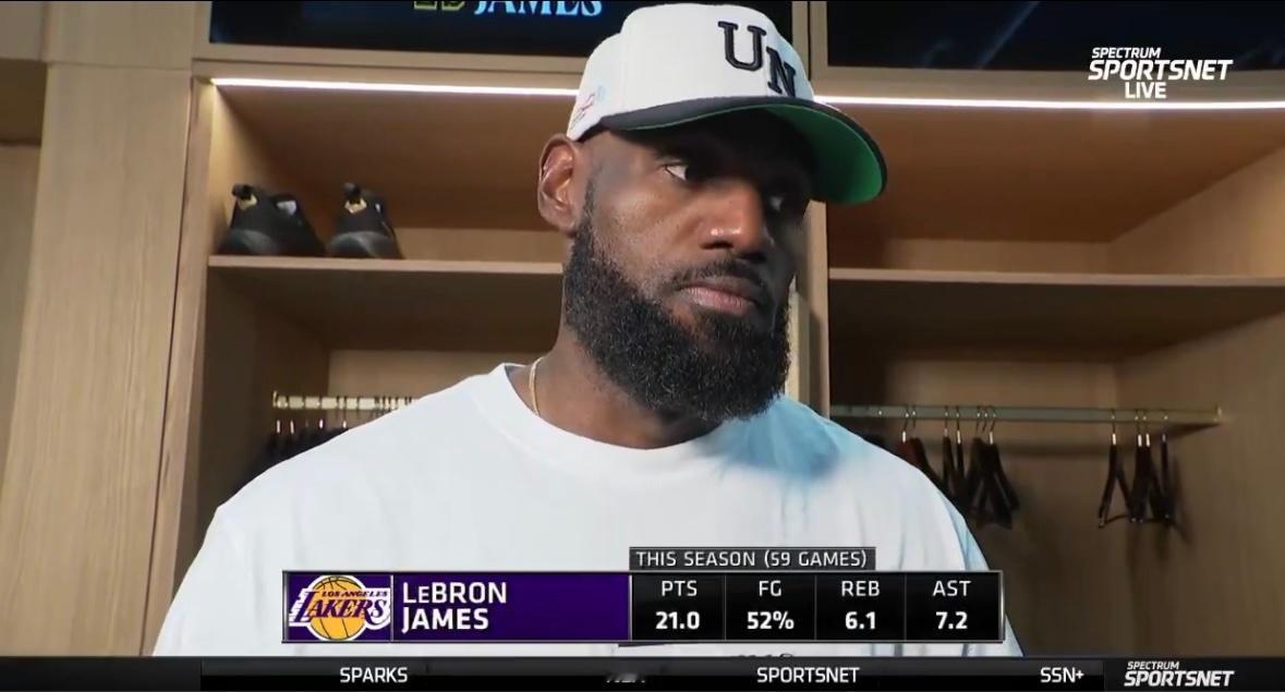 勒布朗谈自己的角色：“我不得不重新拾起过去早已习惯的角色。但显然，今年的情况和以