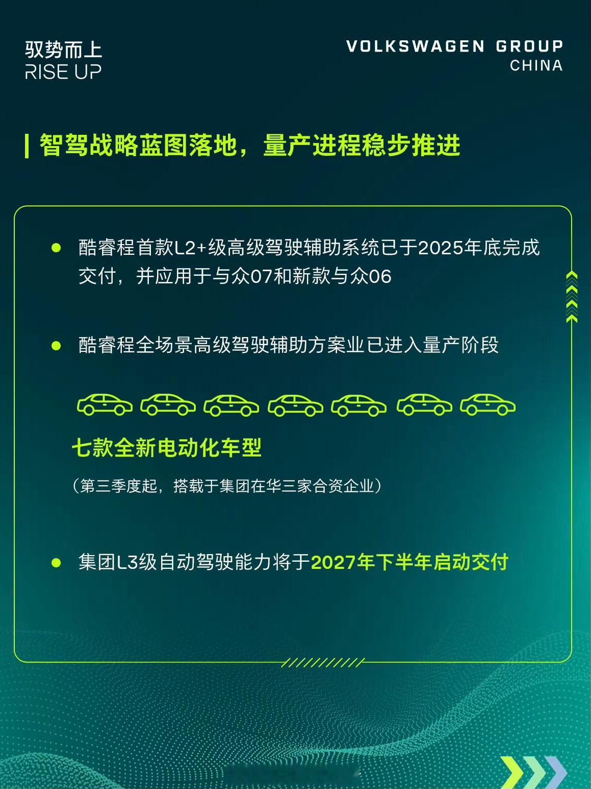 很多人关注大众和地平线合作，第一反应都是L3自动驾驶来了。但真正值得关注的，其实