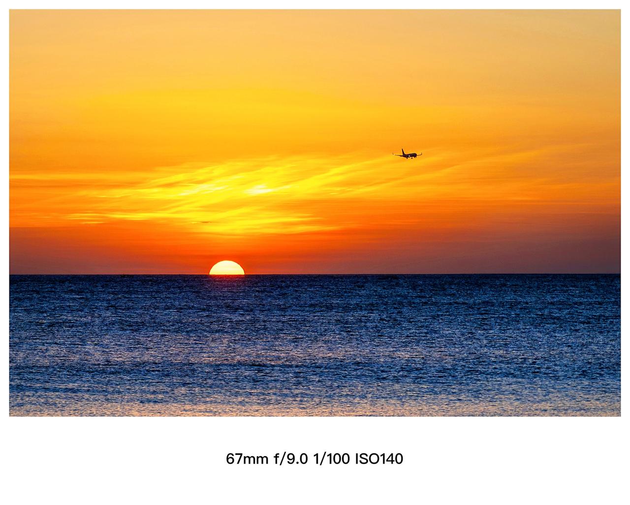 【夕阳无限好】海上落日 海平线上的夕阳 落日晚霞 风光摄影  宝哥的摄影日记 @