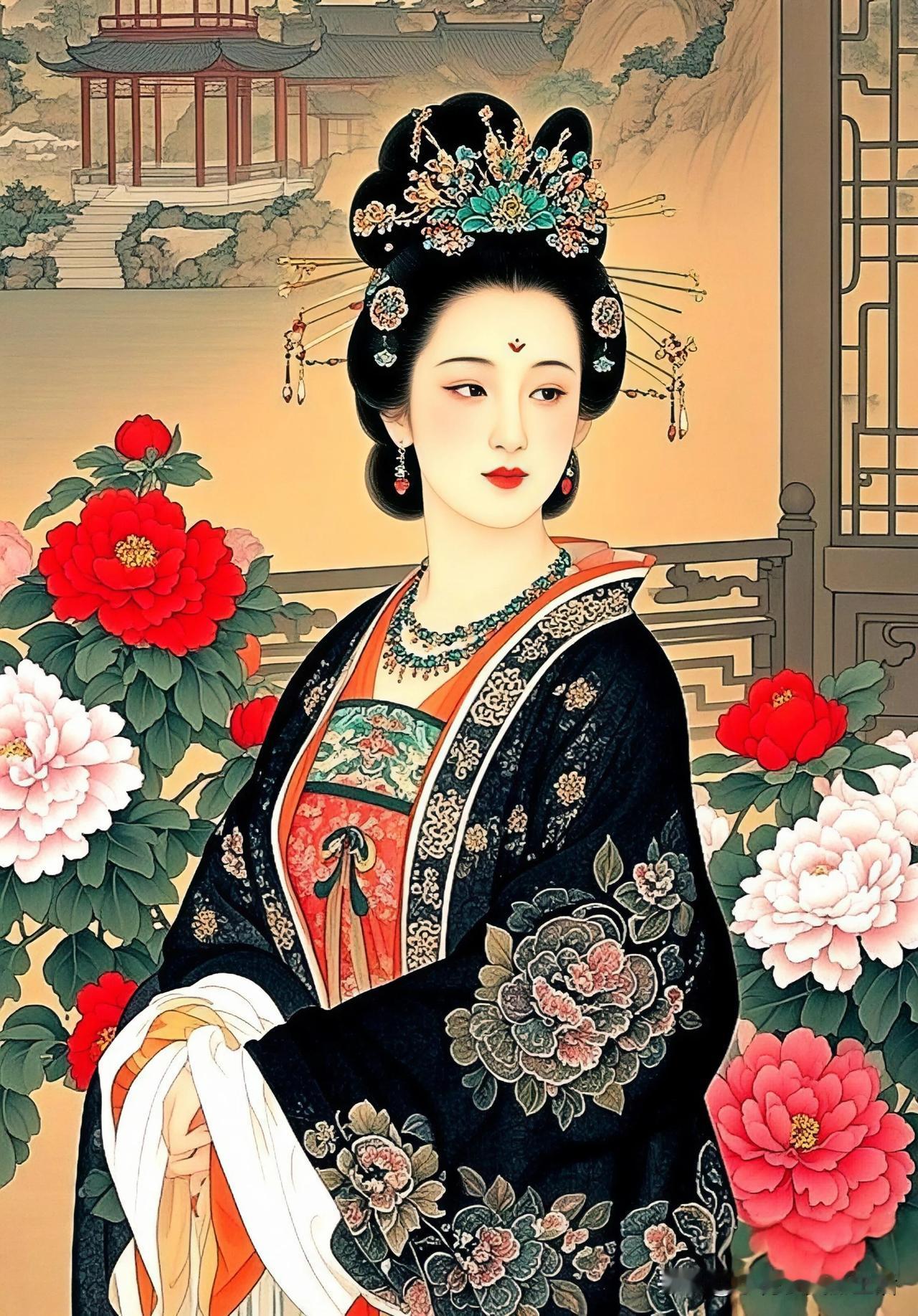 花间美人，锦衣华裳。