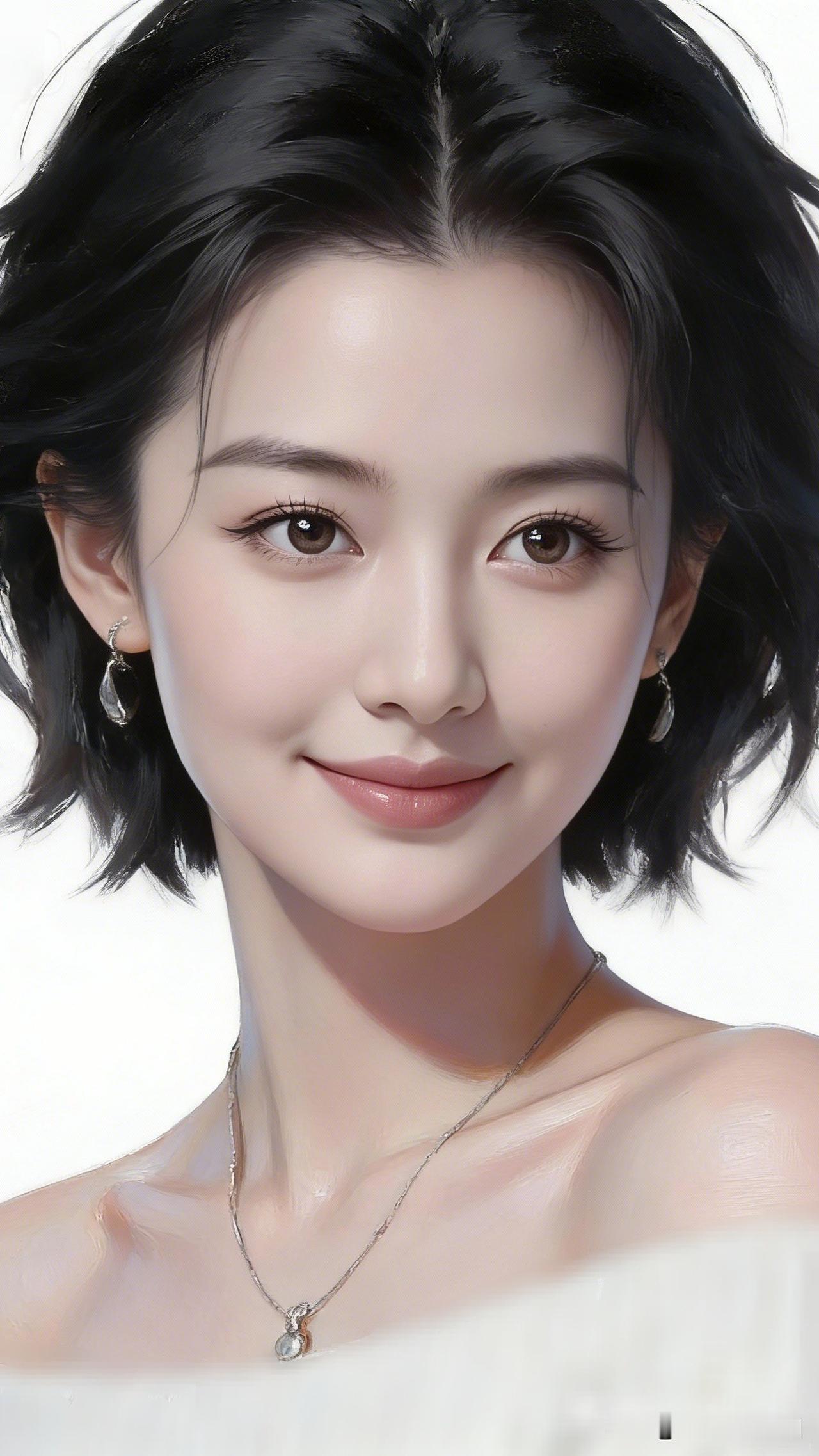 黑发如墨，笑靥如花。你认为的美女有哪几个特点 温柔甜美的少女，黑发白肤，微笑动人