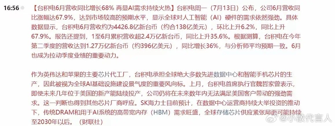 别被利好忽悠！科技反弹全是套路，进场容易离场难台积电业绩亮眼，不少人盼着科技股暴