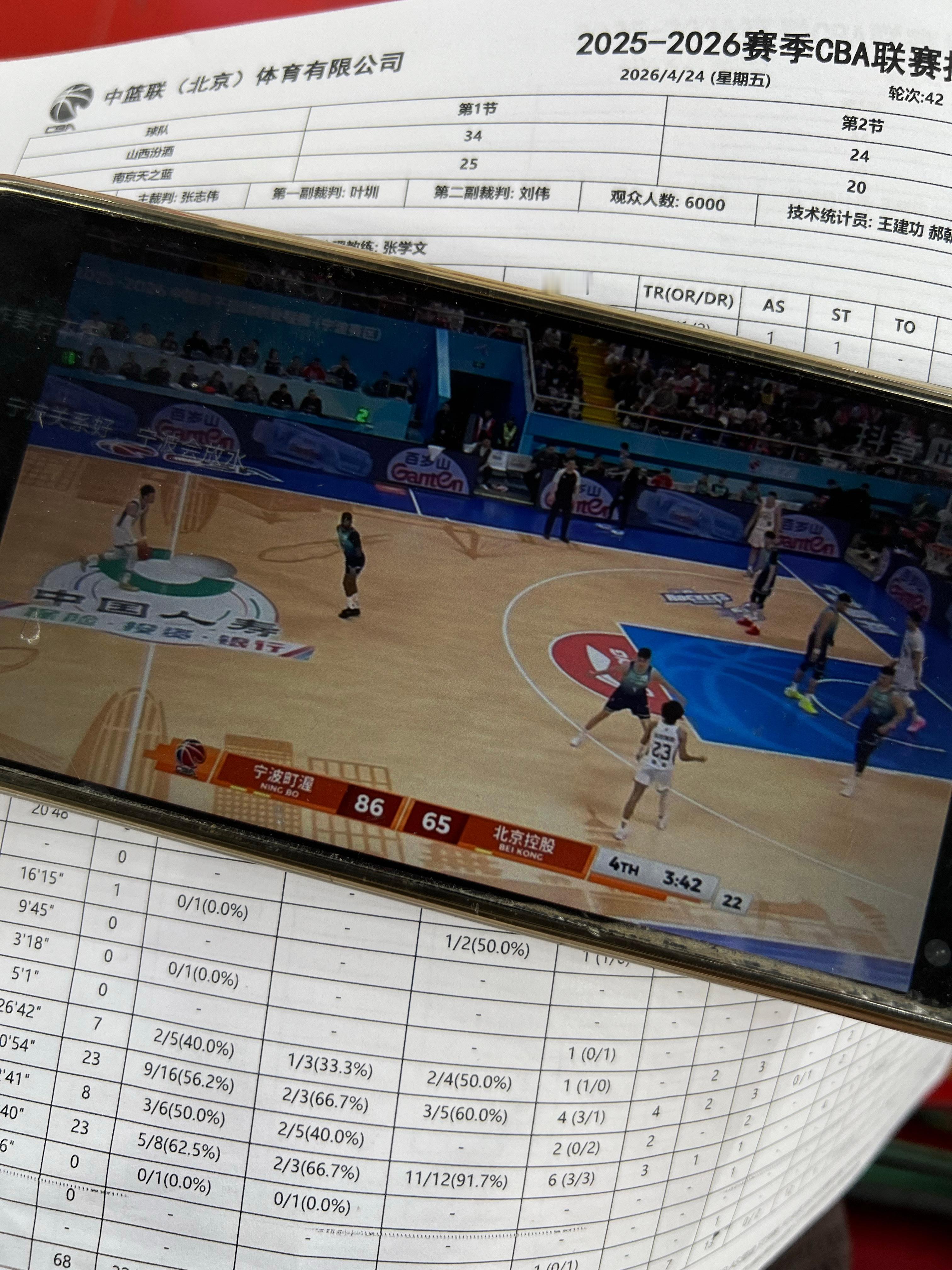 宁波，你今年是超级黑马！你没问题的。宁波男篮vs北控男篮