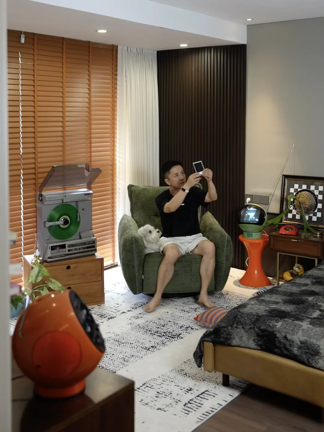 复古绿电动休闲椅，我的慵懒时空漫游舱