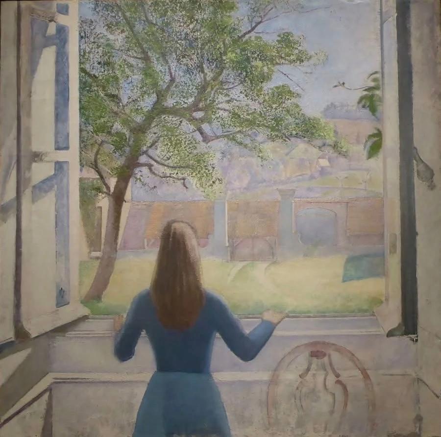 Balthus, Jeune fille a la fenetre (窗边的女孩