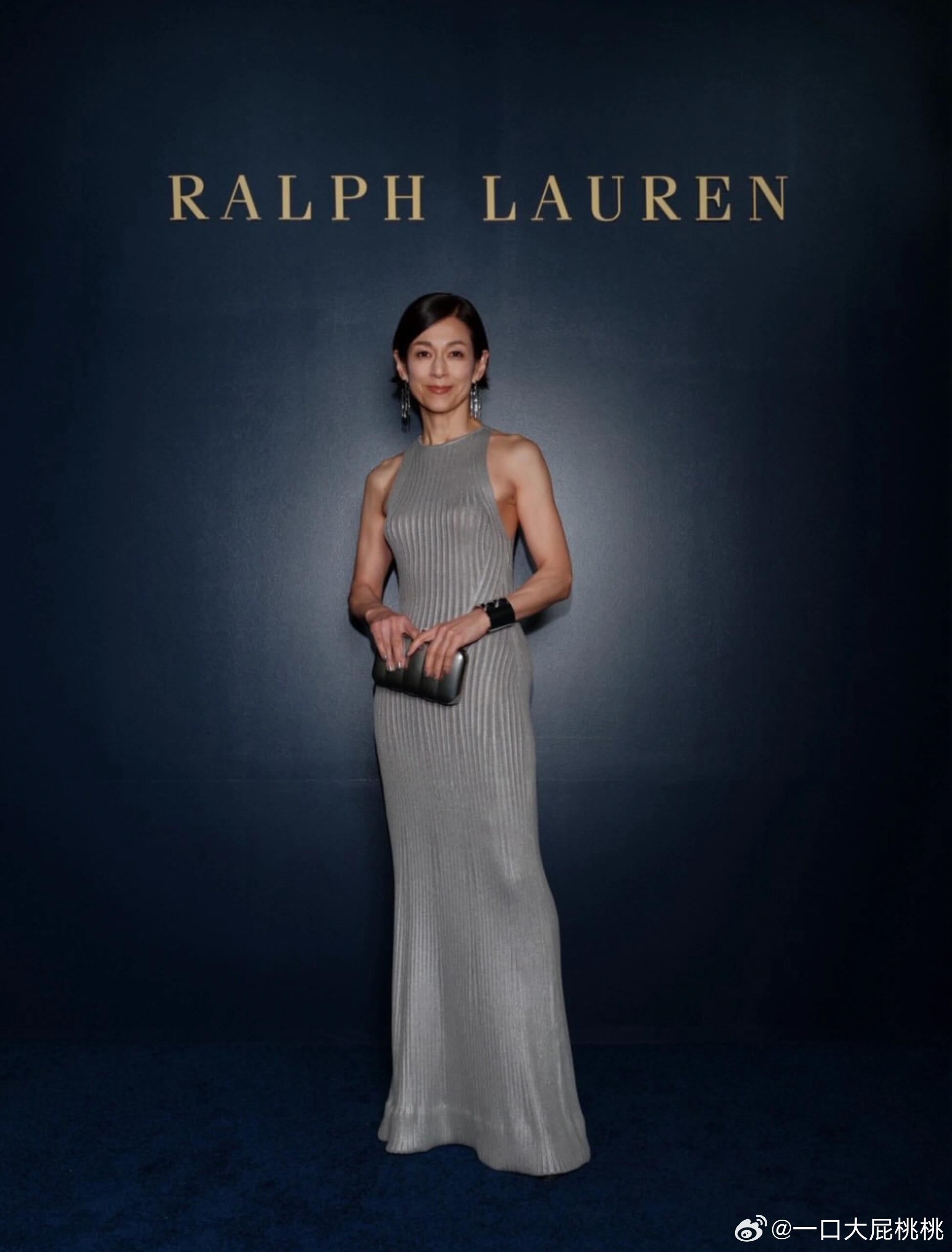 铃木保奈美参加拉夫劳伦20周年纪念活动，女神60了！ 