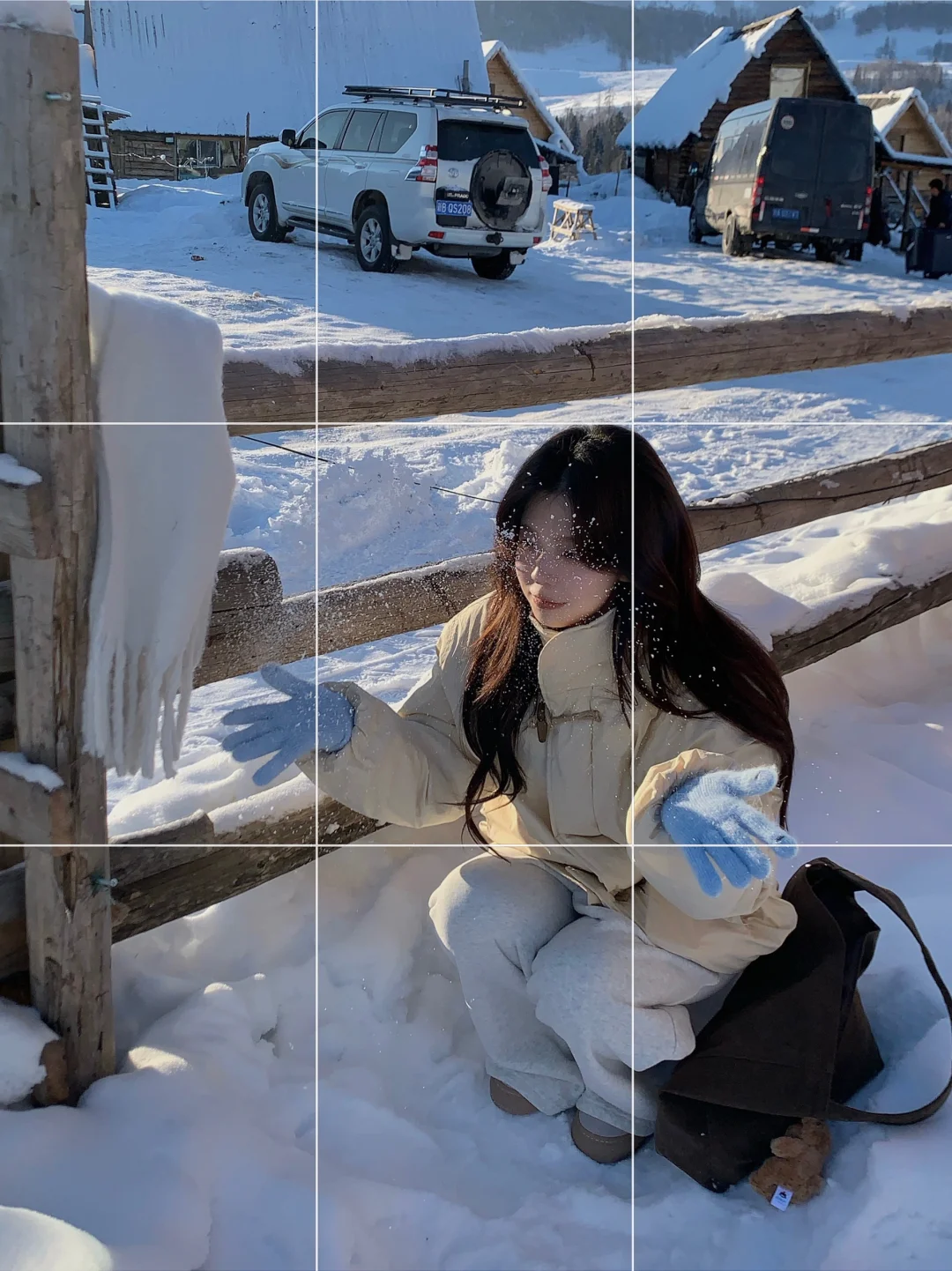 雪地蹲姿就这么拍！轻松出生活感照片～