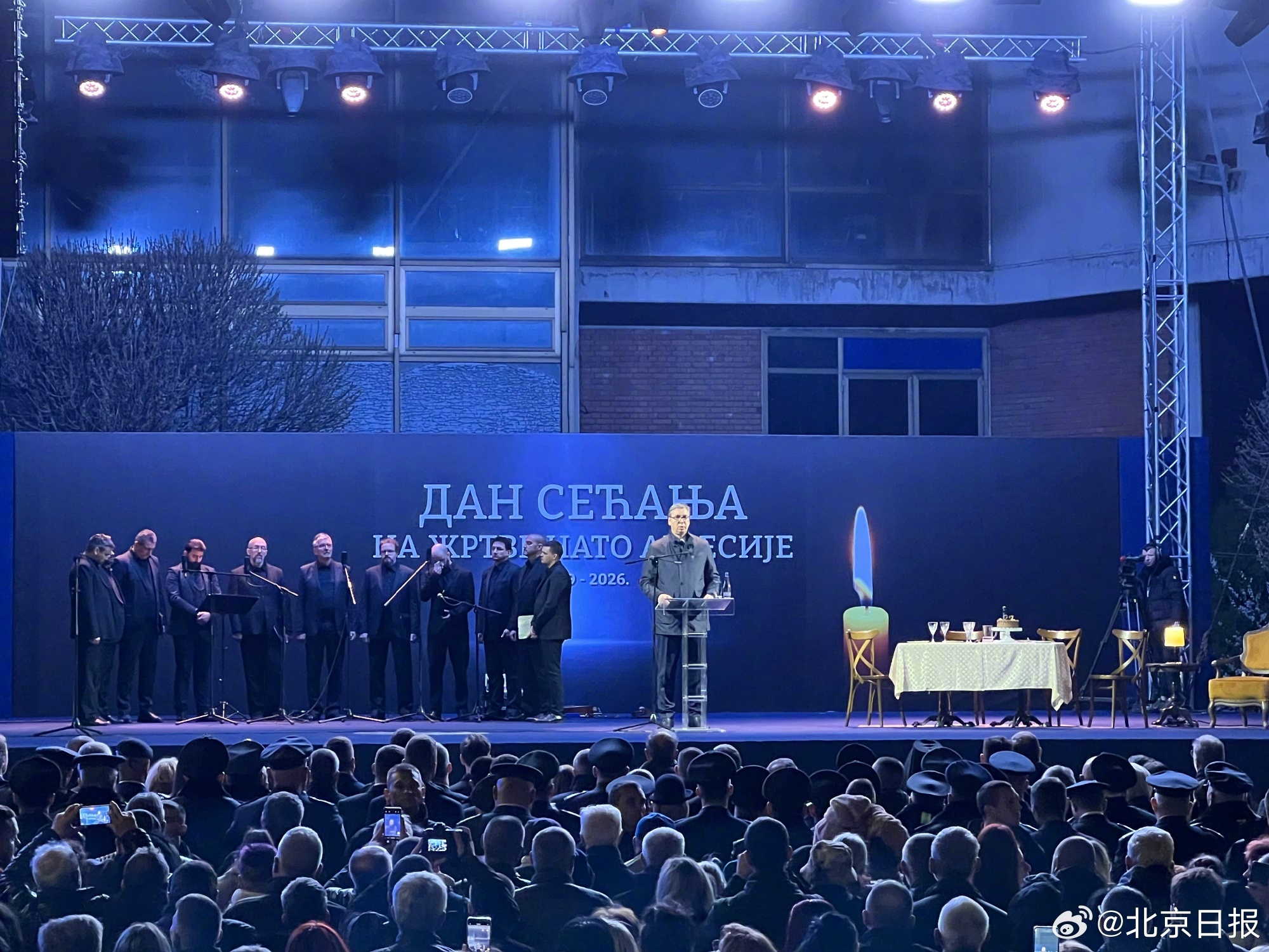 【央视：#武契奇悼念北约轰炸南联盟遇难者#】#北约27年前轰炸南联盟#当地时间3