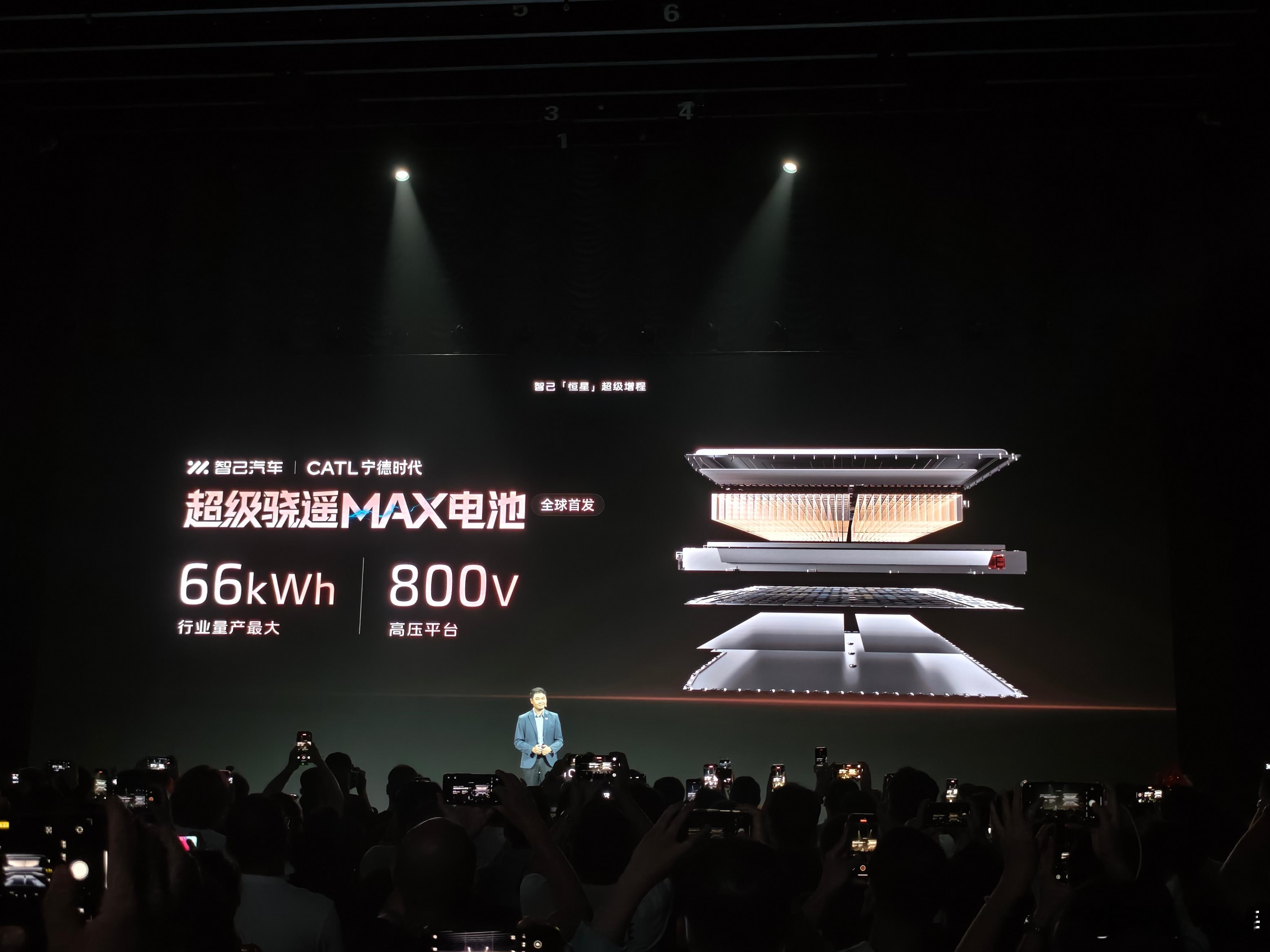 智己汽车超级骁遥MAX电池 66kWh 800V纯电续航450KM真的可以一周充