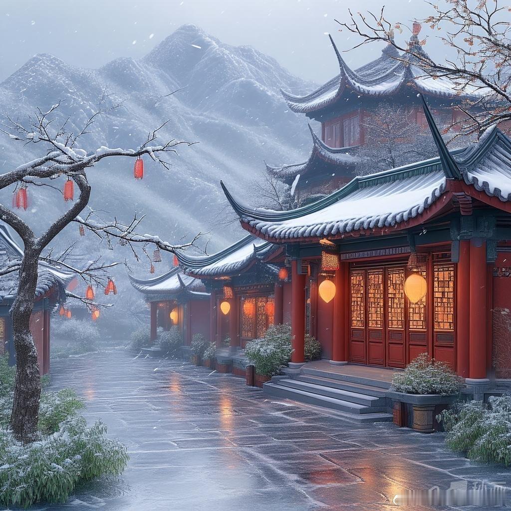 AI创造营    直达AI生图功能《小雪之美：梦幻画卷即将展开》小雪将至，世界宛
