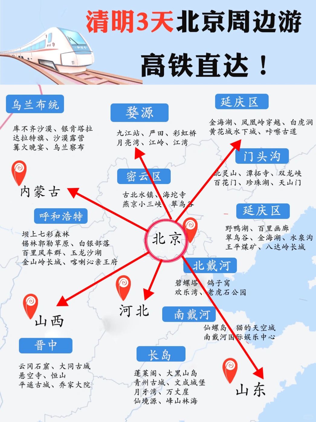 📌清明3天假期|北京周边徒步好去处❗️