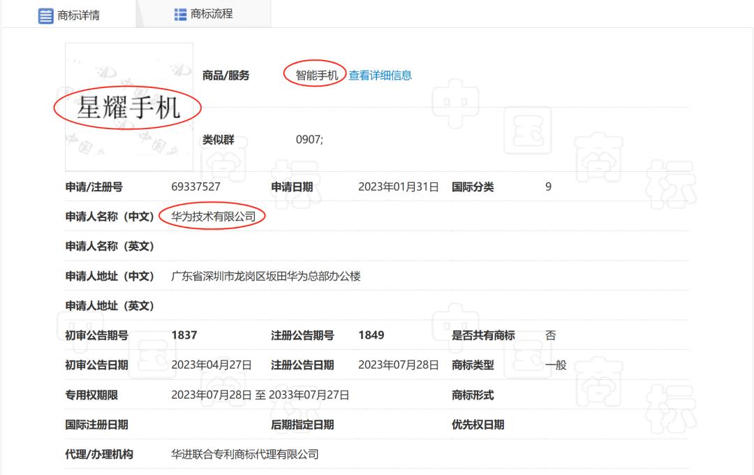 不会吧？华为竟然申请了个星耀的子品牌。从网上曝光来看，子品牌将会肩负荣耀曾经的使