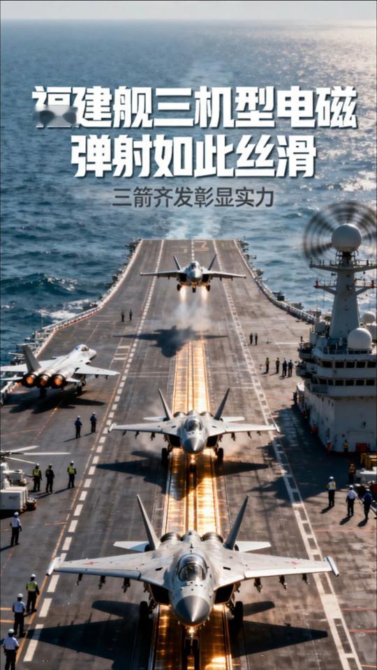 美国的电磁弹射是耗电大户，所以必须使用核动力。
美国的电磁弹射是中压交流系统，耗