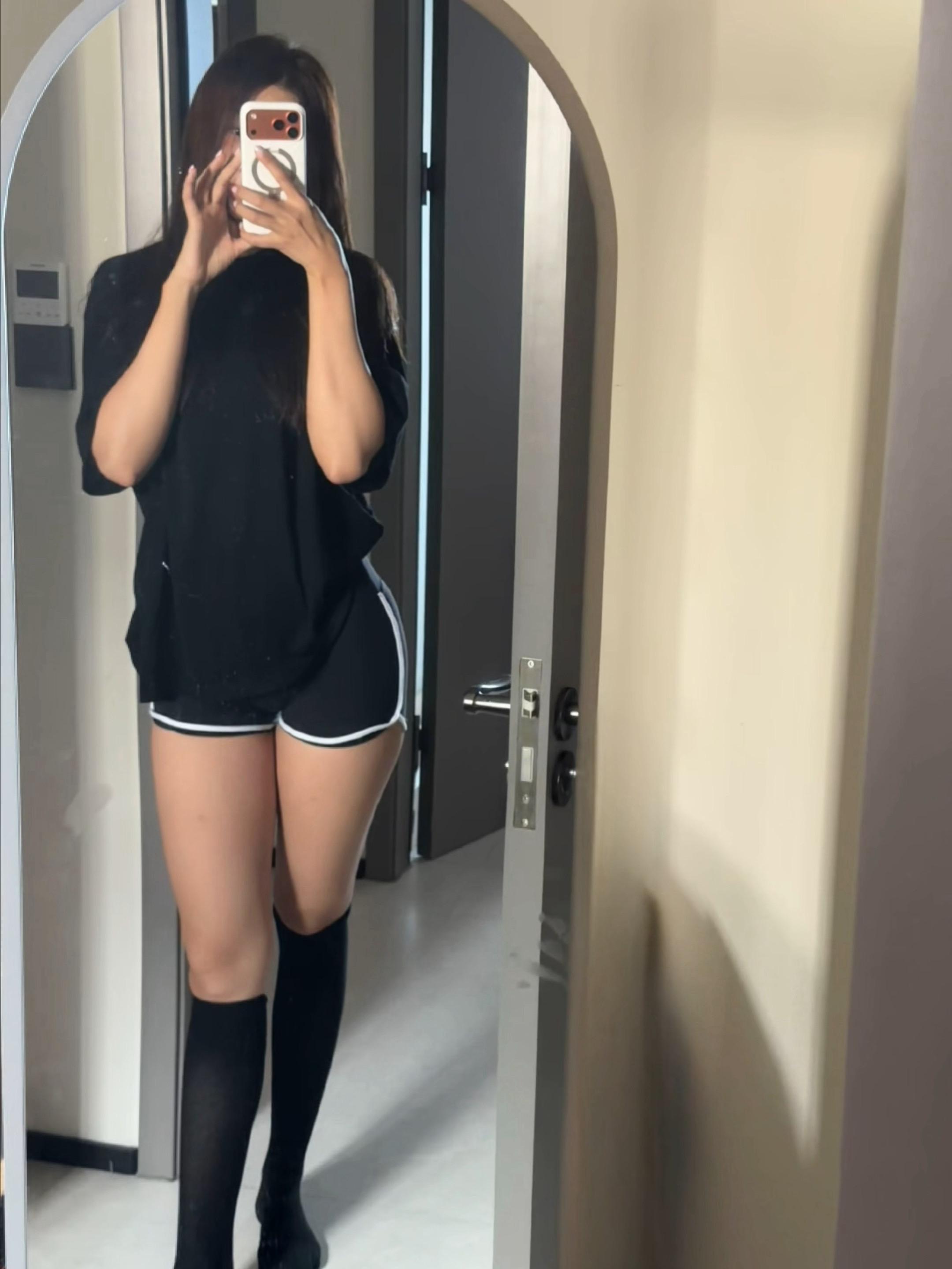 健身女生穿搭 今日运动穿搭