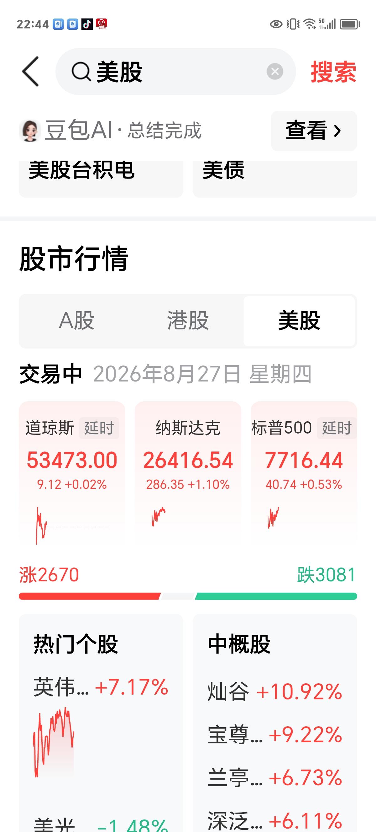 半夜三更：英伟达大涨，明天A股会飞？

由于英伟达财报业绩大幅增长，今天夜盘美股