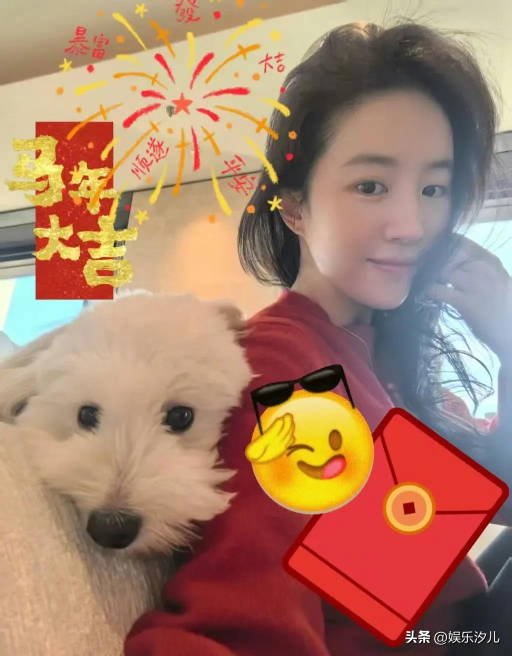 刘亦菲的脸没有以前圆了
现在变成尖下巴
各有各的美
她还是圆脸好看