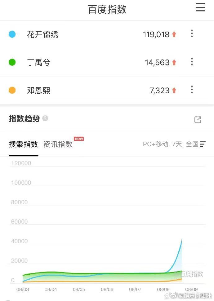 丁禹兮花开锦绣首日百指 