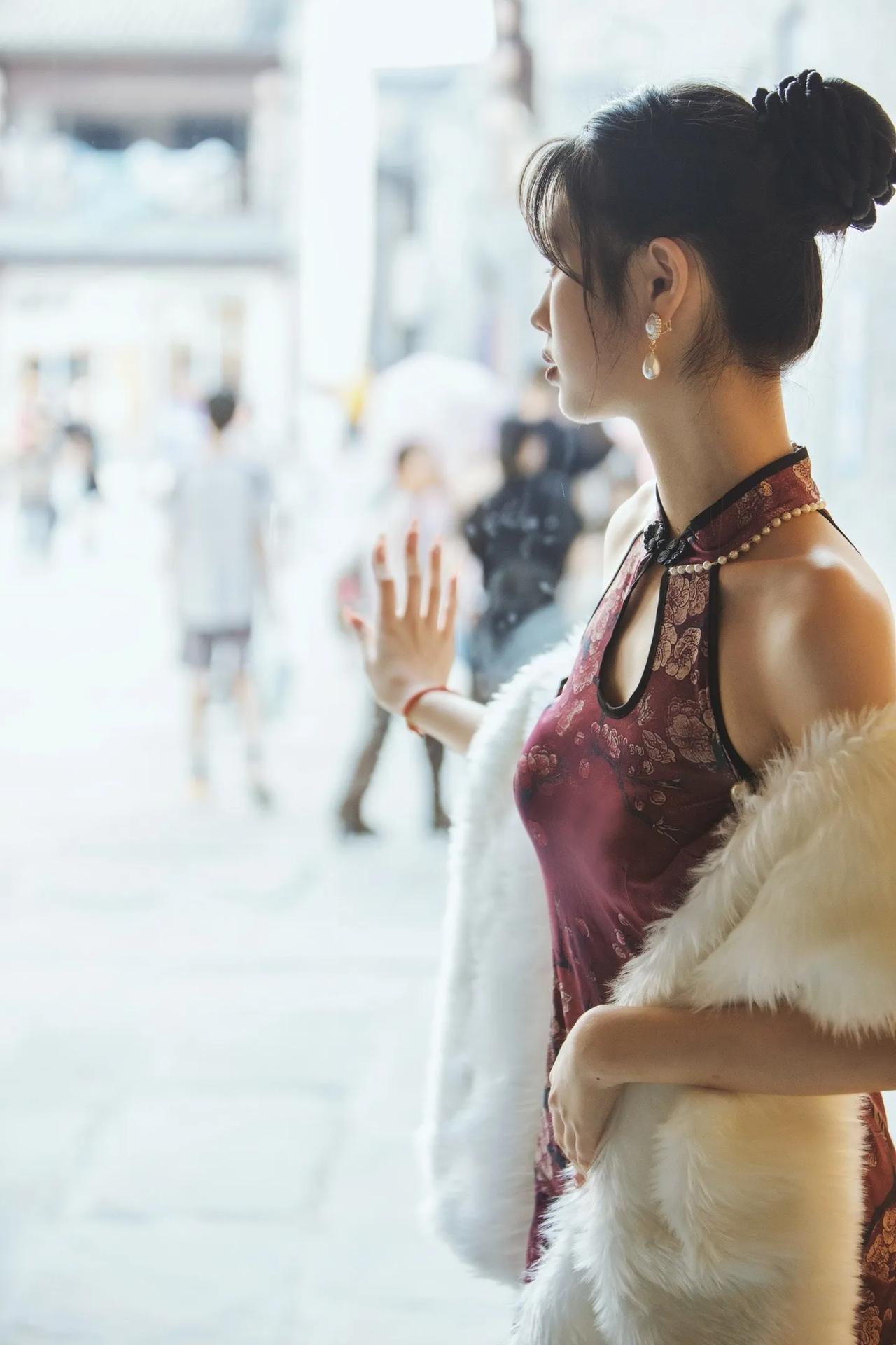 #街拍  美女。#