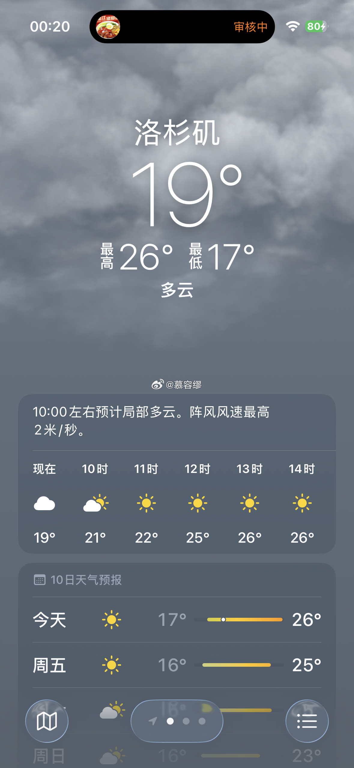 向来晴朗的洛杉矶此刻阴云密布好奇妙。 