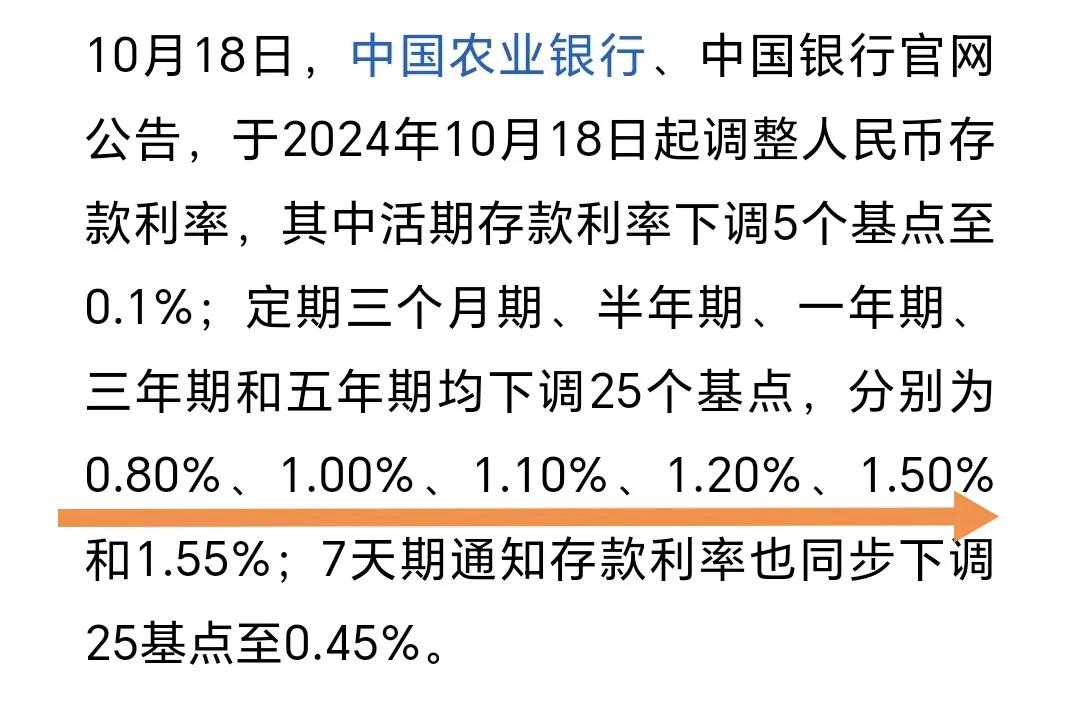 继续降息！
为了让趴在银行上的钱流动起来，商业银行继续放大招：降低存款利息！
活