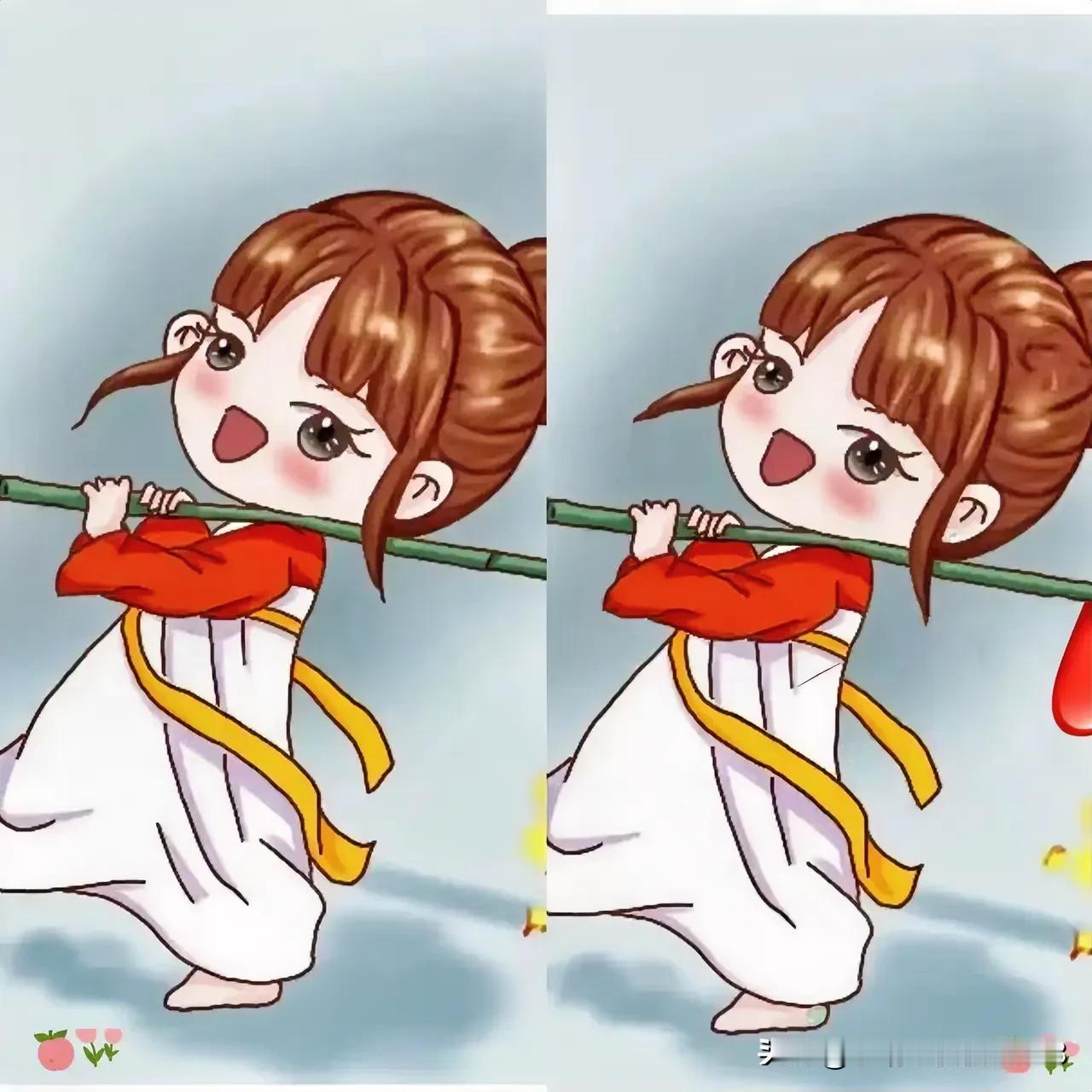 小小人儿考眼力
十处不同找一找[灵光一闪]