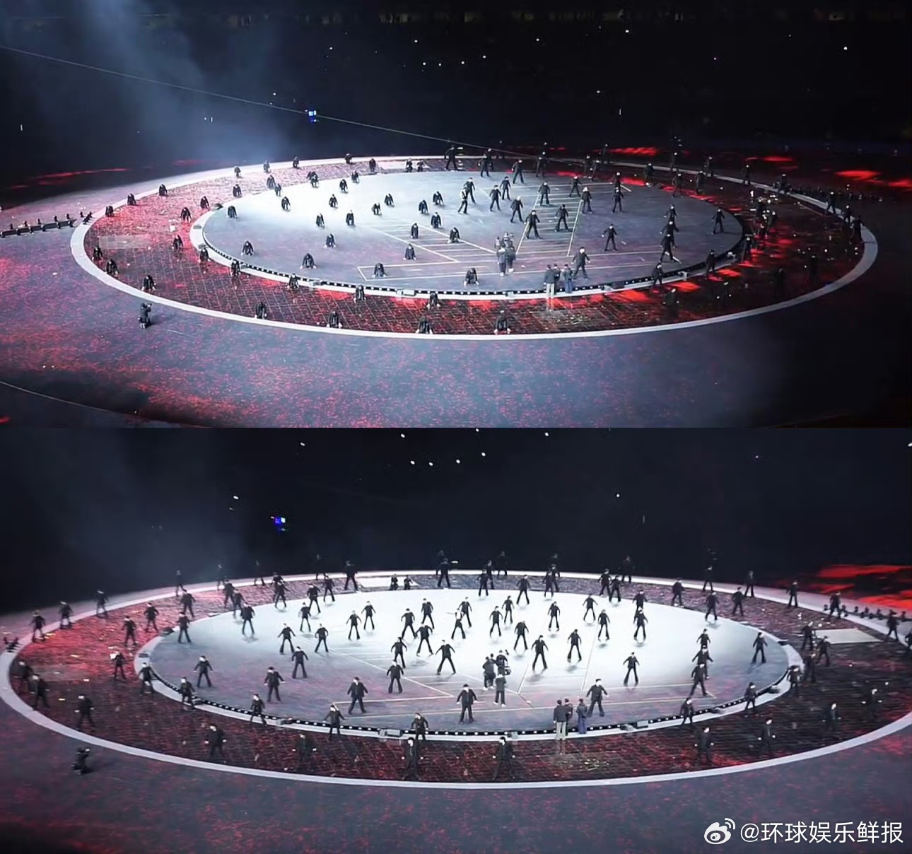 用舞台征服全场，用实力凝聚人心，台上台下皆是张杰的兵张杰120人舞团台上台下都是