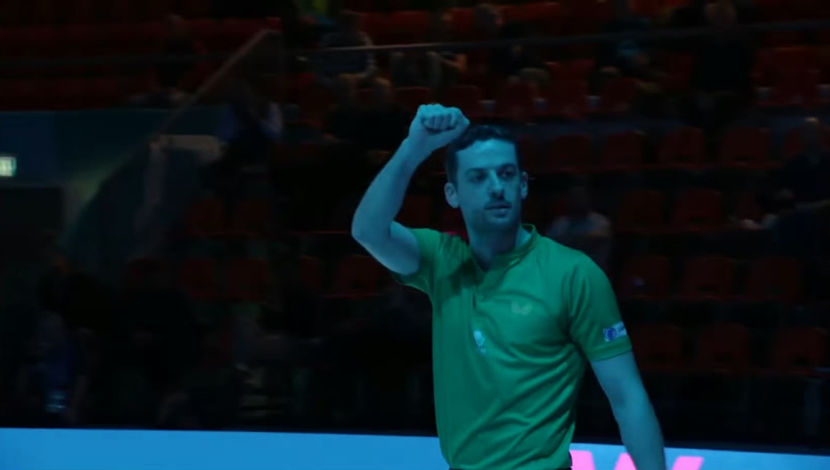 2026欧洲16强男子单打16-8莫雷加德1-3弗雷塔斯（11-9 9-11 9