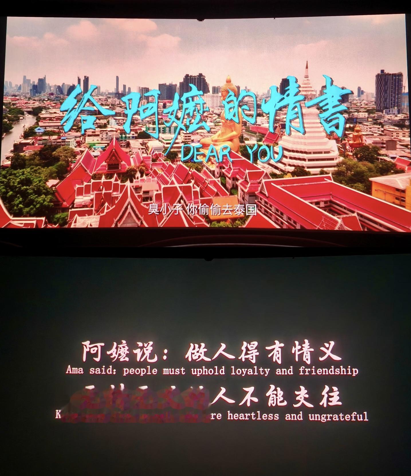 晚上睡不着。自己一个人去看了一场晚场电影。最近热度蛮高的片子《给阿嬷的...