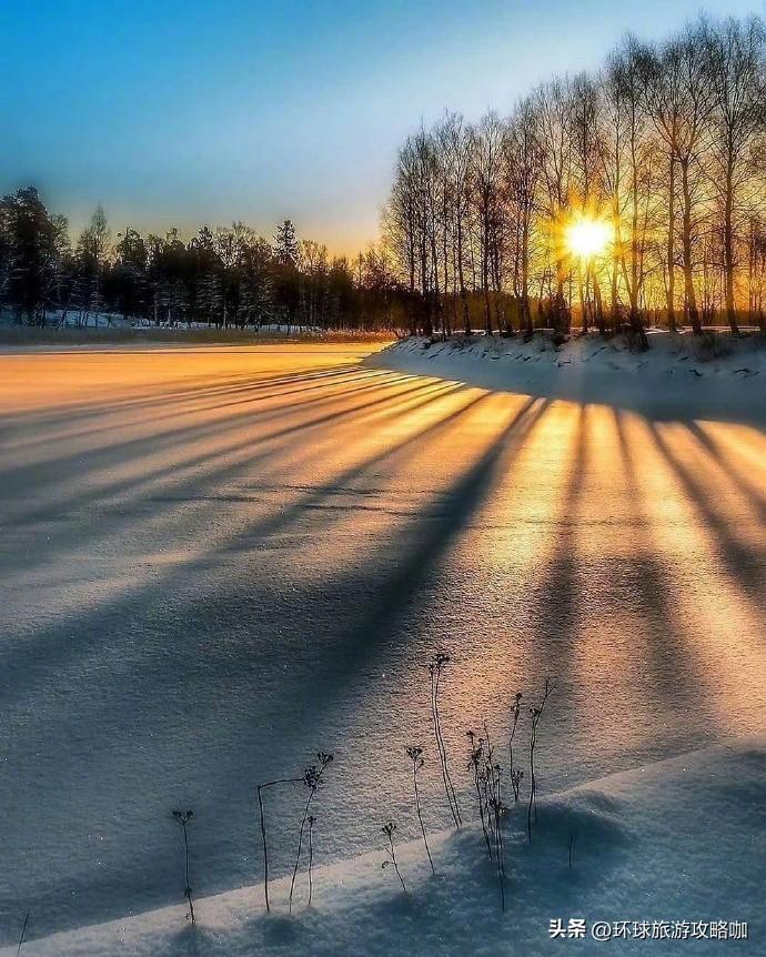 雪野尽头，阳光揉碎成金箔，裹着风的温度，在旅人睫毛上绽成最美的春天。