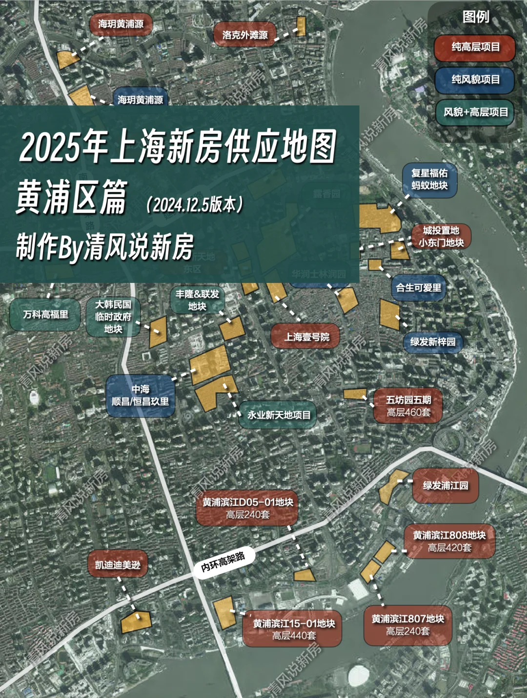 2025年上海新房供应地图（黄浦区篇）